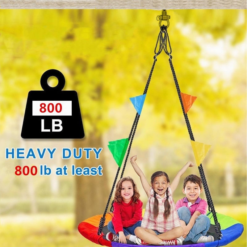 Dakzhou 4 Heavy Duty Swing Hangers Permanent Anti Rust Bearing  1500 LBS  180 Swing Hardware  Swing Frame for Yoga Hammock Chair sandbag Playground Accessories - Image 3